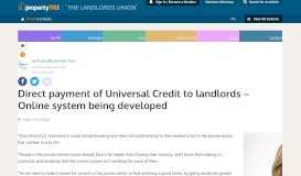 
							         Direct payment of Universal Credit to landlords - Online ... - Property118								  
							    
