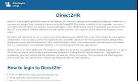 
							         Direct2HR - Direct2HR – Safeway HR Direct - Albertsons Login								  
							    