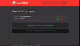 
							         directechs.com passwords - BugMeNot								  
							    