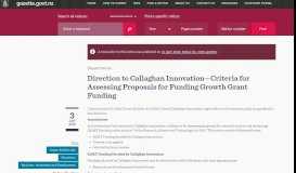 
							         Direction to Callaghan Innovation—Criteria for Assessing Proposals ...								  
							    