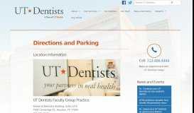 
							         Directions and Parking - Directions and Parking - UT Dentists ...								  
							    