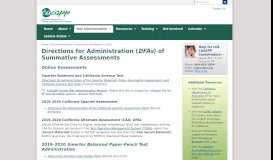 
							         Directions for Administration - caaspp								  
							    