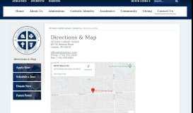 
							         Directions & Map - All Saints Catholic School								  
							    
