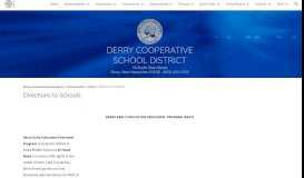 
							         Directions to Schools - Derry School District								  
							    