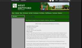 
							         Directions - West Deptford High School								  
							    