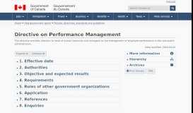 
							         Directive on Performance Management - Treasury Board of Canada ...								  
							    