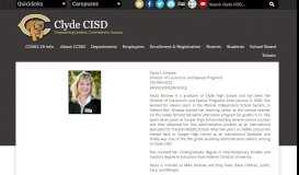 
							         Director of Curriculum and Special Programs - Clyde CISD								  
							    