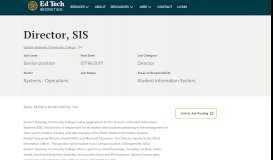 
							         Director, SIS | Ed Tech Recruiting								  
							    