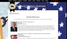 
							         Directors – Governing Board – Oakland Military Institute College ...								  
							    
