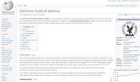
							         Directors Guild of America - Wikipedia								  
							    