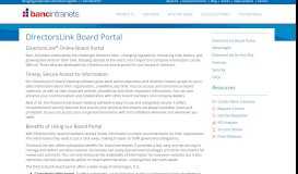
							         DirectorsLink Board Portal and Board Meeting Software - Banc Intranets								  
							    