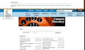 
							         Directory, CCCC - Central Carolina Community College								  
							    