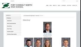 
							         Directory - Fort Zumwalt North High School								  
							    