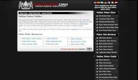 
							         Directory of Internet Poker Guides - Online Poker Portals								  
							    