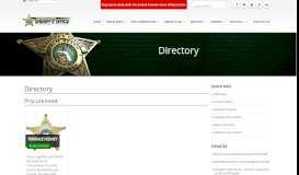 
							         Directory - Palm Beach County Sheriff's Office								  
							    