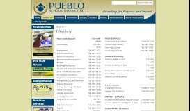
							         Directory - Pueblo City Schools Internet								  
							    
