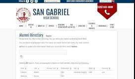 
							         Directory - San Gabriel High School								  
							    