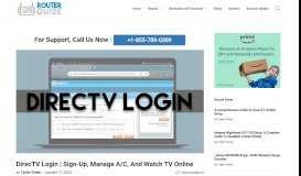 
							         DirecTV Login | Sign-Up, Manage A/C, And Watch TV Online								  
							    