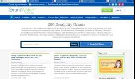 
							         Disability Grants - GrantWatch								  
							    