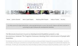 
							         Disability Justice: Home								  
							    