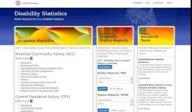 
							         Disability Statistics								  
							    