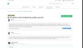 
							         Disable main helpdesk public portal : Freshdesk								  
							    