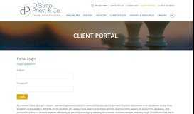 
							         DiSanto Client Portal | Accounting | DiSanto, Priest & Co.								  
							    