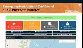 
							         Disaster Dashboard - Townsville City Council								  
							    