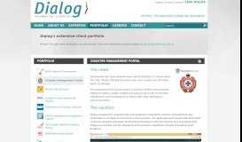 
							         Disaster Management Portal - Portfolio - Dialog Information Technology								  
							    