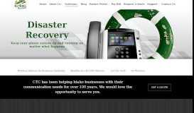 
							         Disaster Recovery - CTC Business								  
							    