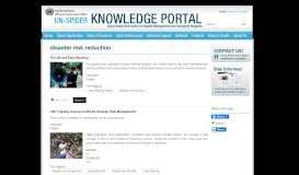 
							         disaster risk reduction | UN-SPIDER Knowledge Portal								  
							    
