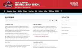 
							         Discipline - Seabreeze High School								  
							    
