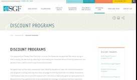 
							         Discount Programs | Shady Grove Fertility								  
							    