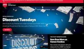 
							         Discount Tuesdays - AMC Theatres								  
							    