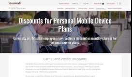 
							         Discounts for Personal Mobile Device Plans | University IT								  
							    