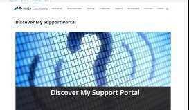 
							         Discover My Support Portal | Pega Community								  
							    