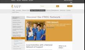 
							         Discover the FMIG Network -- Family Medicine Interest Groups - AAFP								  
							    