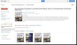 
							         Discovering Computers and Microsoft Office 2010: A Fundamental ...								  
							    