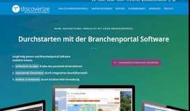 
							         discoverize – individuelle Branchen-Portal Software								  
							    