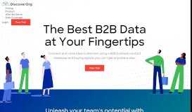 
							         DiscoverOrg: Business Contact Database | B2B Sales Lead Lists								  
							    