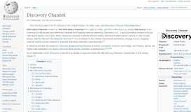
							         Discovery Channel - Wikipedia								  
							    