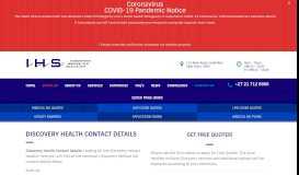 
							         Discovery Health Contact Details | Discovery Medical Aid ...								  
							    