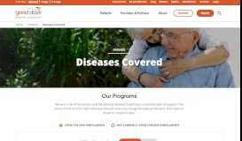 
							         Diseases Covered | Good Days | Copay Assistance								  
							    