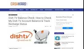 
							         Dish TV Balance Check: How to Check My Dish TV Account ...								  
							    