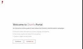 
							         Disinfo Portal: Home								  
							    