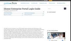 
							         Disney Enterprise Portal Login Guide | Guide to Login								  
							    