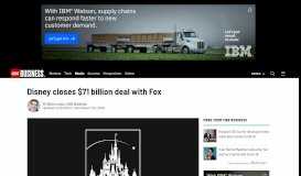 
							         Disney-Fox deal closes at $71 billion - CNN - CNN.com								  
							    