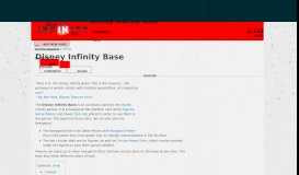 
							         Disney Infinity Base | Disney Infinity Wiki | FANDOM powered by Wikia								  
							    