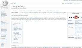 
							         Disney Infinity - Wikipedia								  
							    