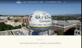 
							         Disney Recognized for Supplier Diversity Efforts - The Walt Disney ...								  
							    